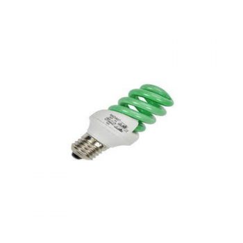 Globe Std CFL 14w B22 Spiral Green