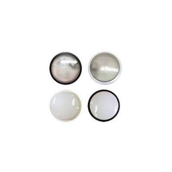 Bulkhead 2D Slimline Clear 16w Silver