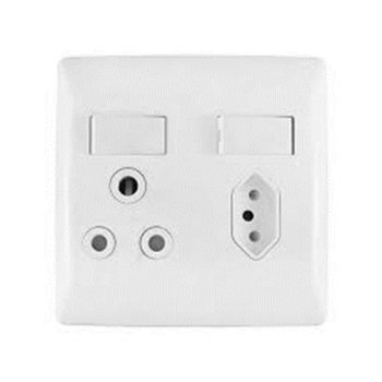 Socket SW SGL SL 2x4 OY 6a DIA WHT 10053