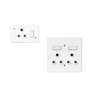 Socket 2x4 Single + Ext Wh LS9142 Les