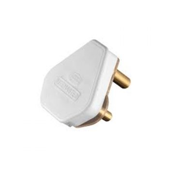 Plug Top 5a 3-pin PVC White CT