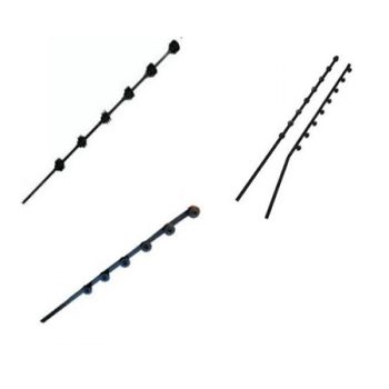 EF Pole Roundbar Straight 5B Blk 5555DTS